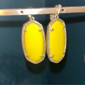 Kendra Scott Yellow Elle Earrings